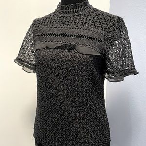 Zara Black Lace Shirt